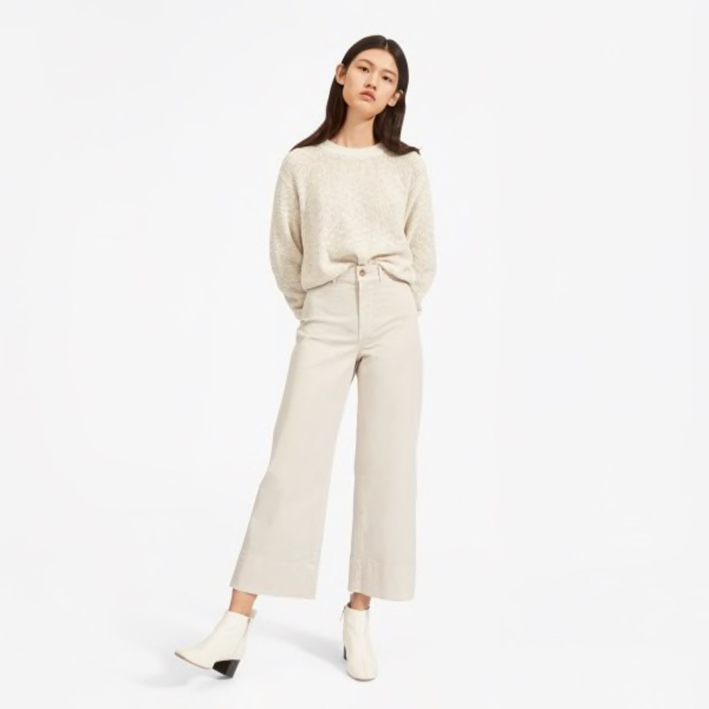 Everlane Wide-Leg Crop Chino - Picture 1 of 11